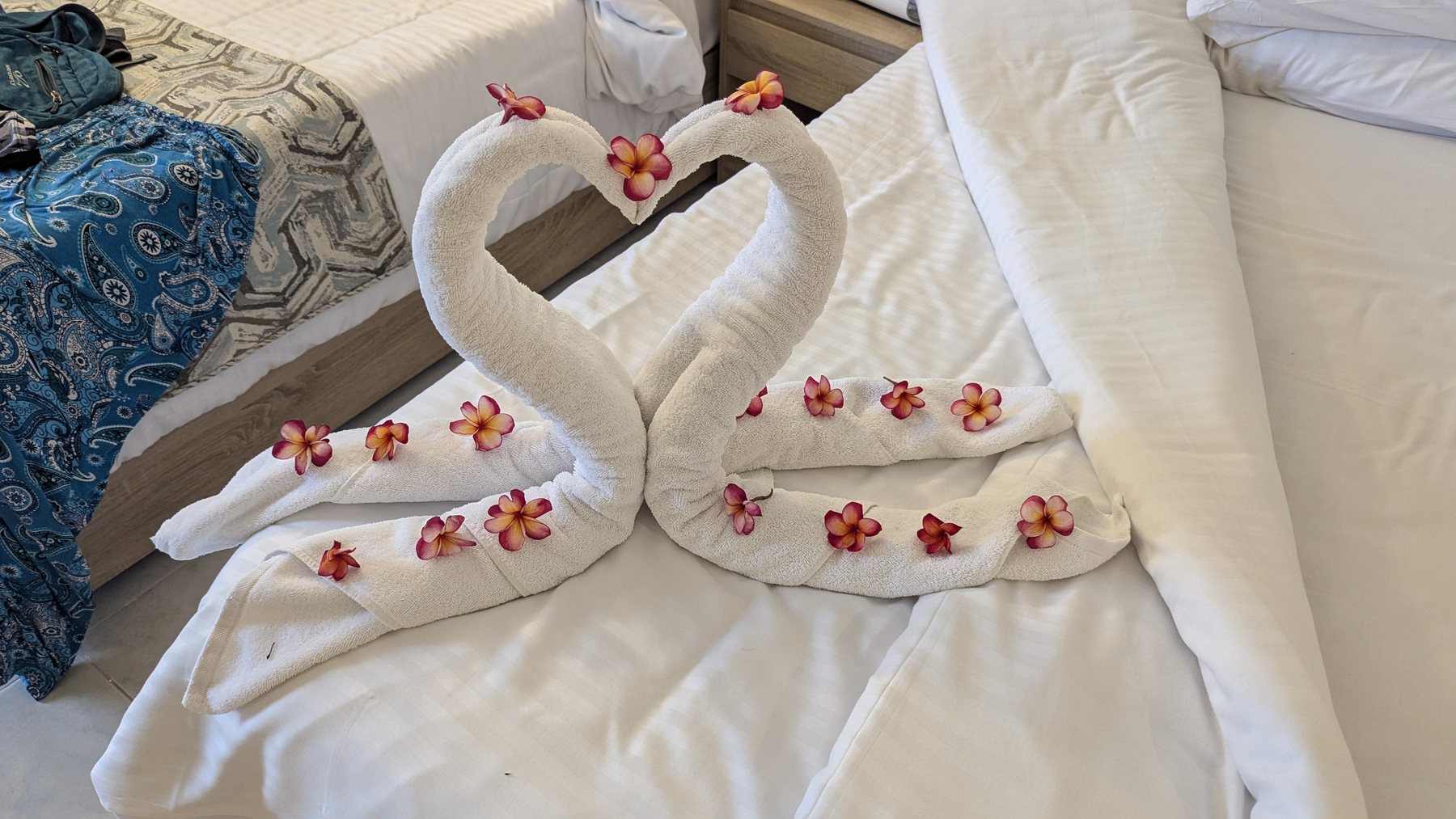 Herzlicher Willkommensgruß im Zimmer