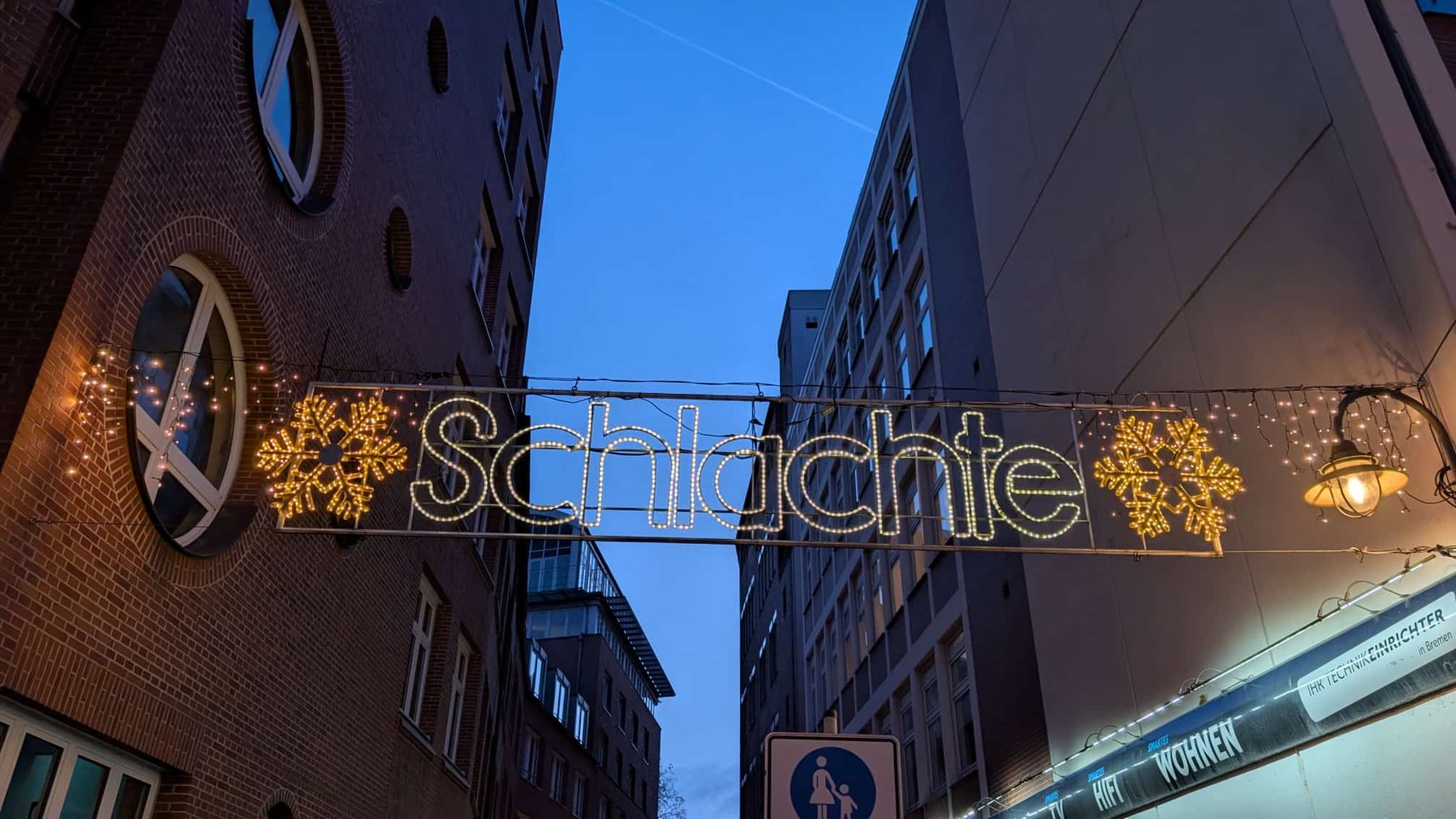 Weihnachtslicht in der Stadt